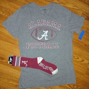 Gray and Red Casual Socks Soft Cotton Blend